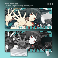 Zenless Zone Zero Hoshimi Miyabi Game Mouse Pad Oversize Offices Accessories Non-Slip Offices Pc Desktop Mat Programmer Mousepad