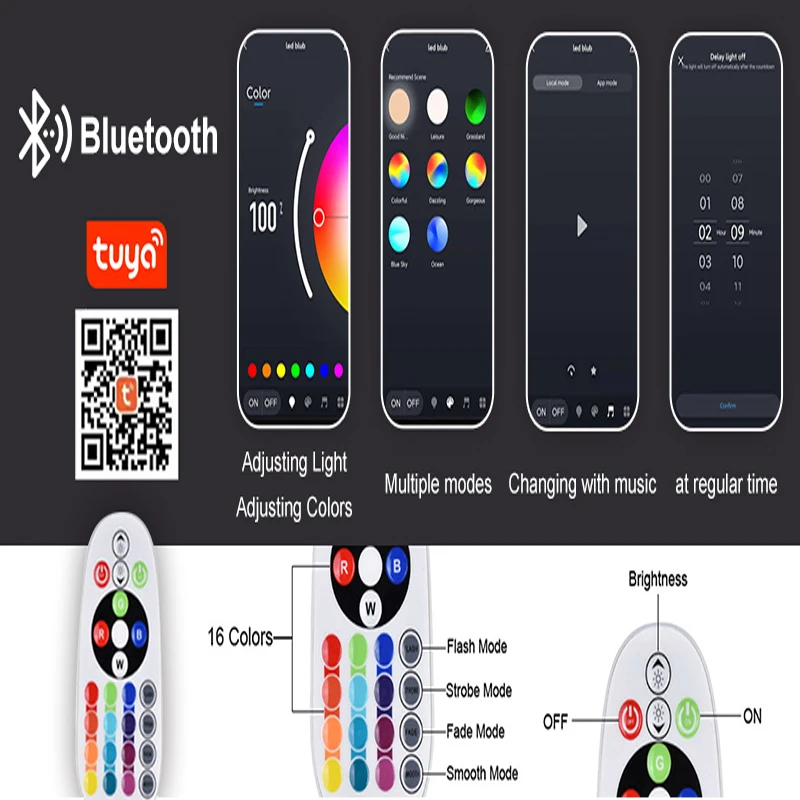 Tuya Smart Sunset Light, proiettore per lampada arcobaleno al tramonto, luce per telecomando APP Bluetooth RGB, lampada da tavolo a LED con sfondo