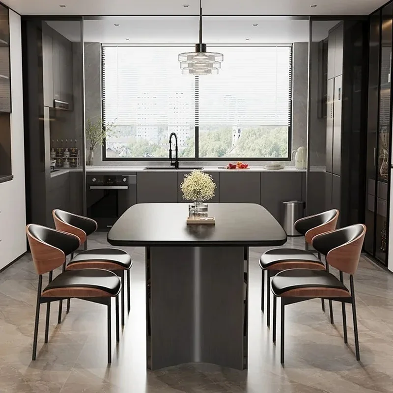 

For Salon Living Room Dining Table Party Rectangular Luxury Modern Dining Table Kitchen Design Lounge Muebles Hotel Furniture