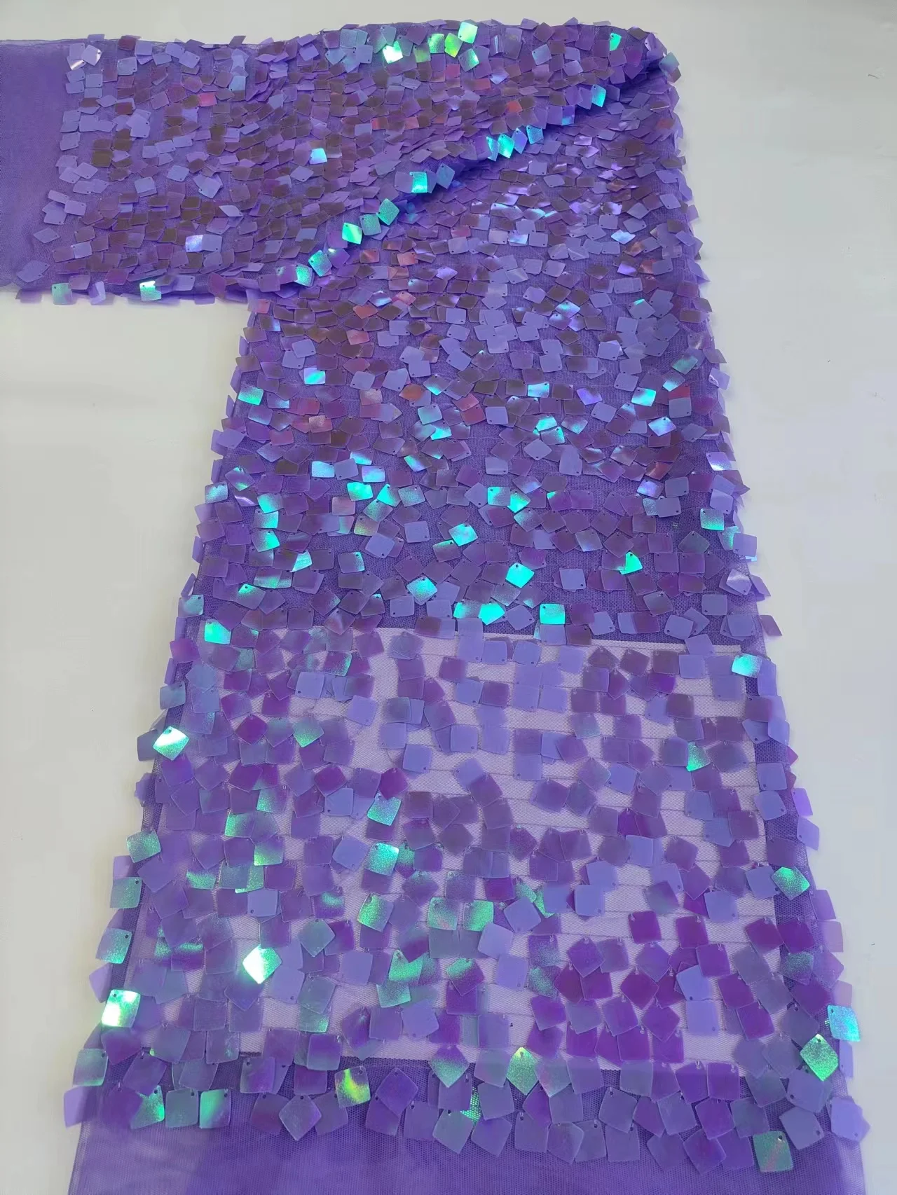 Ultimo tessuto di pizzo di paillettes africane 2023 ricamo di pizzo di alta qualità tessuto di pizzo di paillettes di Tulle francese nigeriano per il matrimonio JM26