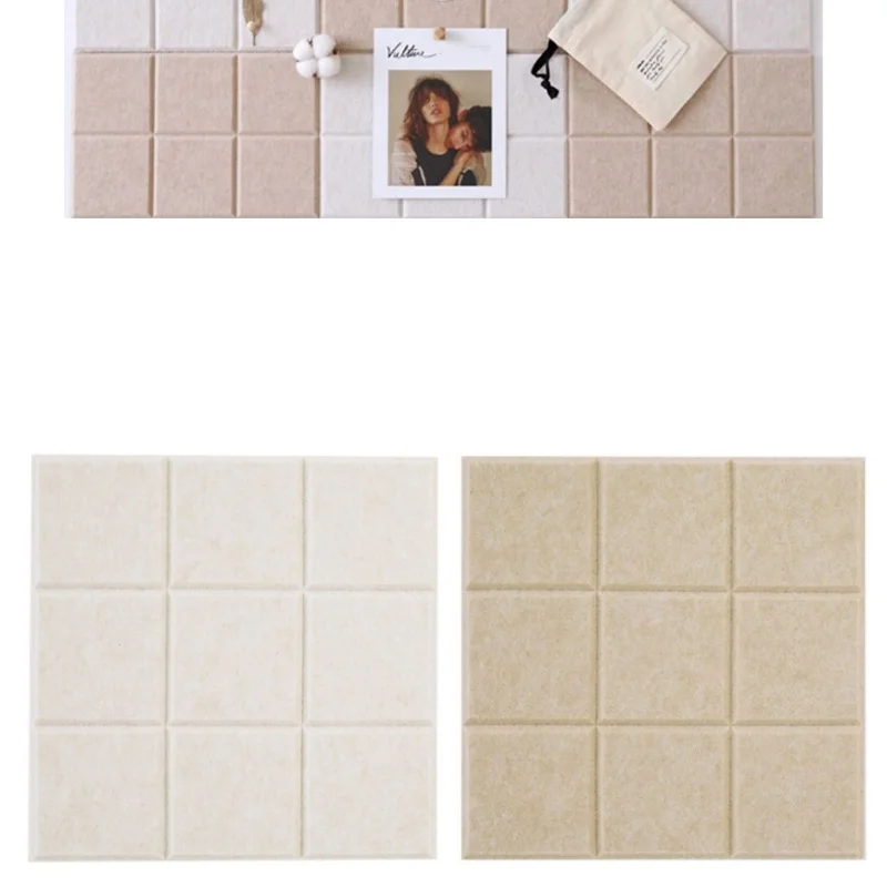 นอร์ดิกแผ่นกระเบื้องผนังรู้สึกบอร์ดจอแสดงภาพกระดานข้อความรู้สึกบอร์ดบ้านรู้สึกพื้นหลังผนัง