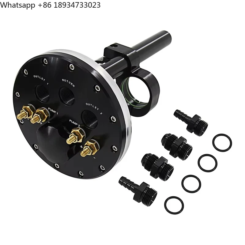 Single and Double Fuel Cell Hanger Set 39-40 mm New Dual Fuel Pump Adjustable Height Black Color