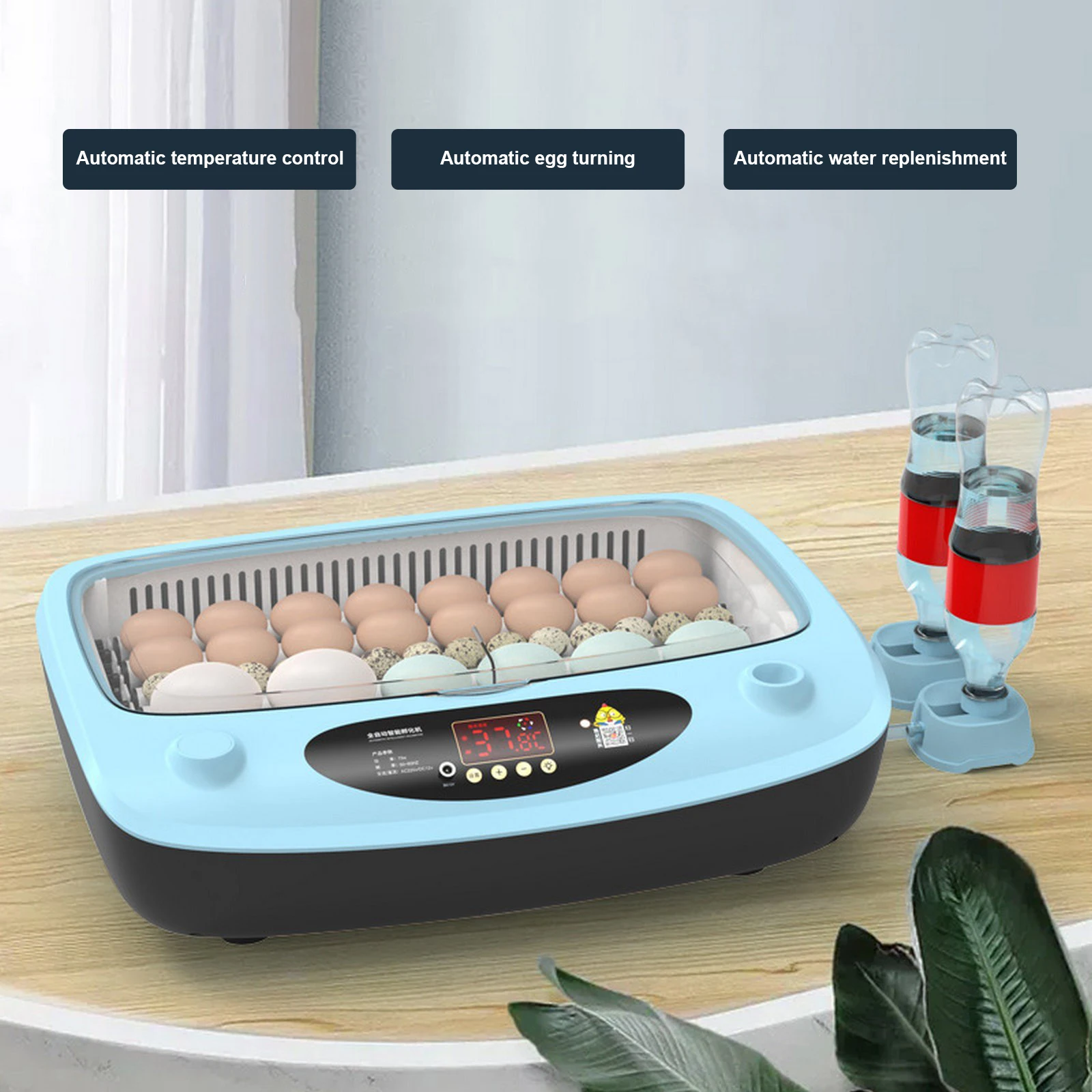 9-36 Egg Incubator Automatic Household Smart Chick Incubator Small and Medium-sized Goose Chicken Quail Incubator Egg Incubator