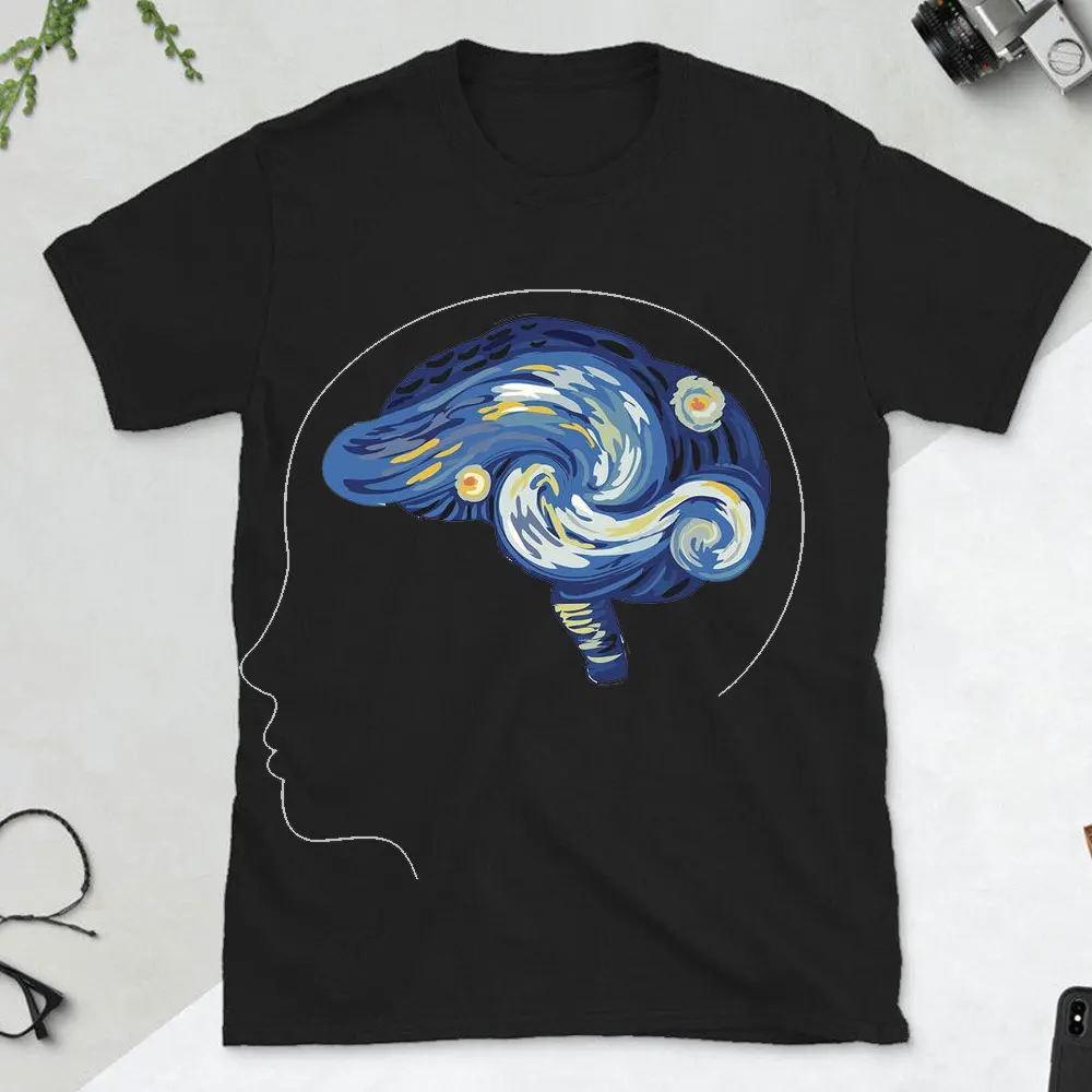 Funny Part of The Brain Color Chart High Quality T-shirt Neurology Print Harajuku Unisex Summer Short Sleeve Gift Tshirt Tops