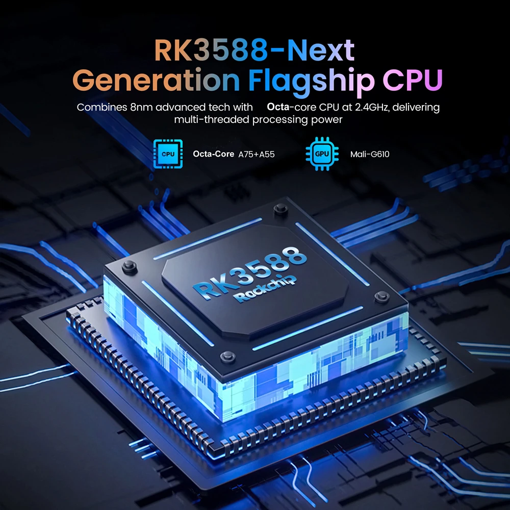 X96 AI BOX Rockchip RK3588 ثماني النواة أندرويد 12 TV Box 6Tops NPU DDR4 8GB RAM 64GB ROM WIFI6 BT5.X 8K 1000M LAN Set Top Box