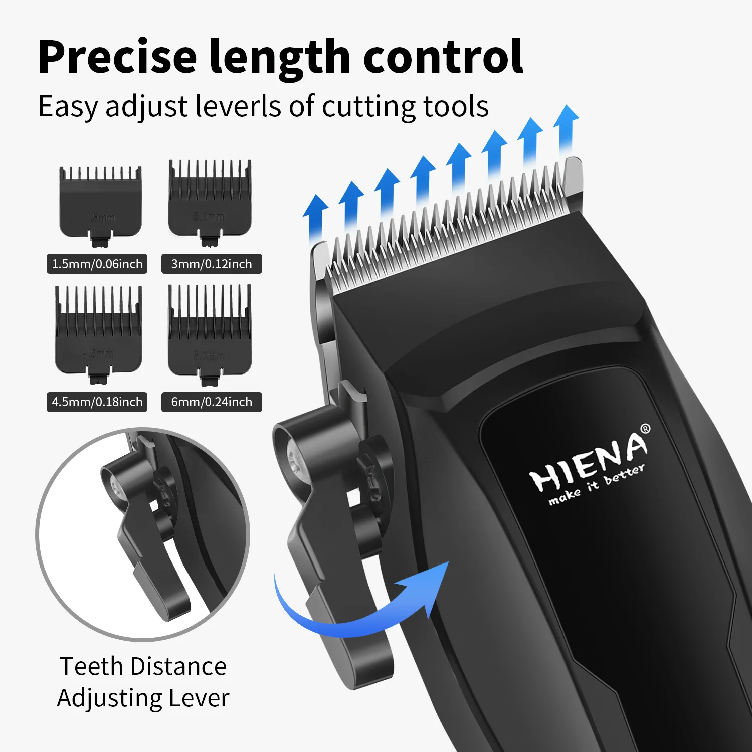 Hair Cutting Machine Professional Hair Clipper Beard Trimmer Barber USB Rechargeable Electric Cordless Trimmer for Men