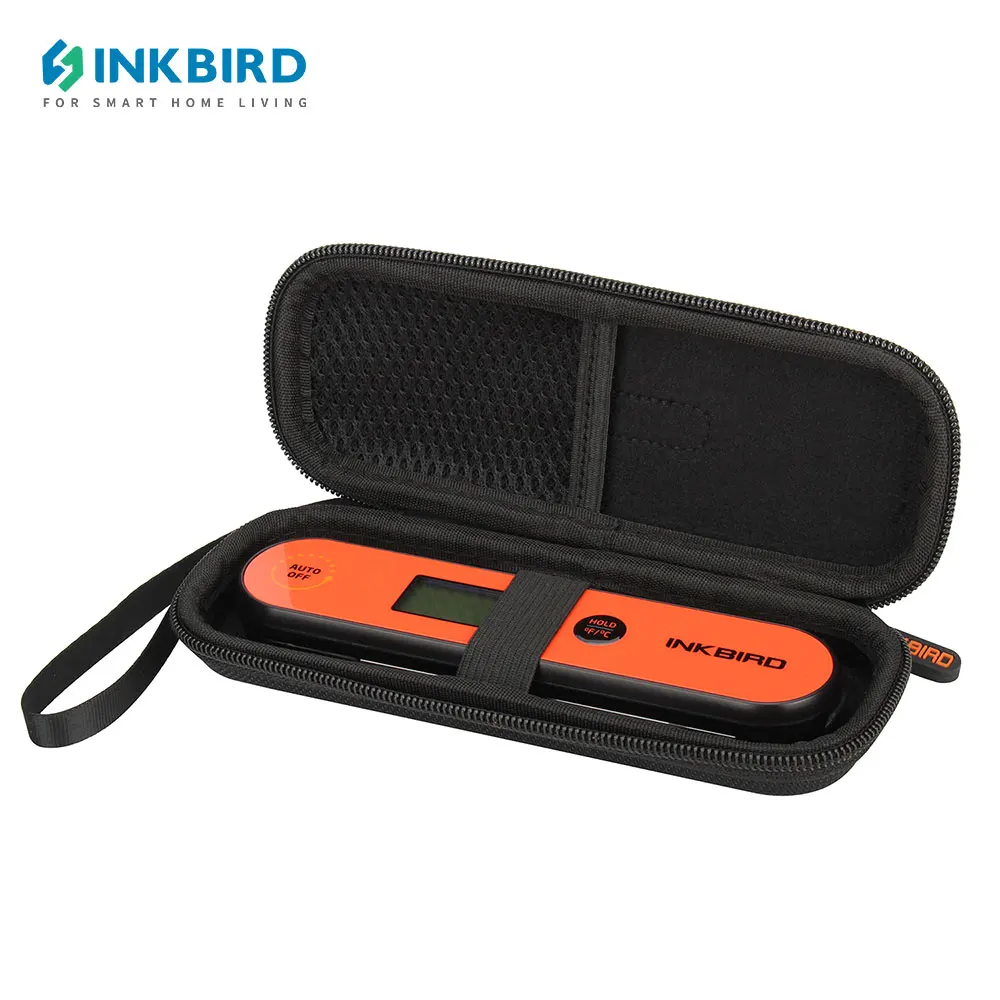 INKBIRD Digital BBQ Thermometer with Case Indoor Outdoor Handheld Meat Thermometer with Waterproof Shockproof Storage Bag