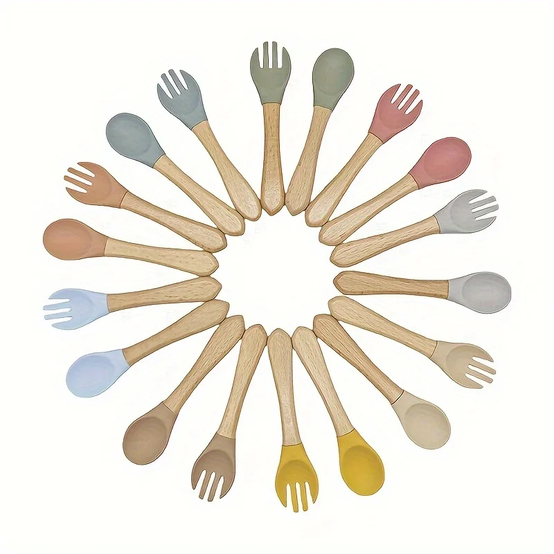 أدوات مائدة للأطفال، ملعقة ناعمة تكميلية، ملعقة أطفال من السيليكون الناعم، ملعقة صغيرة لمياه التغذية #2