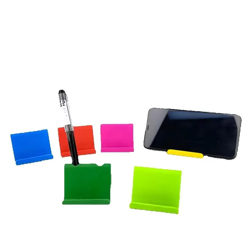 Plastic desktop phone holder