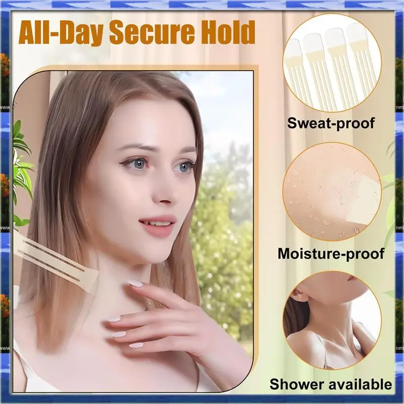 Il collo rassodante collo nastri per il sollevamento del viso invisibile rassodante nastro per il collo istantaneo sollevamento collo di tacchino cinturino di sollevamento traspirante ad alta elasticità