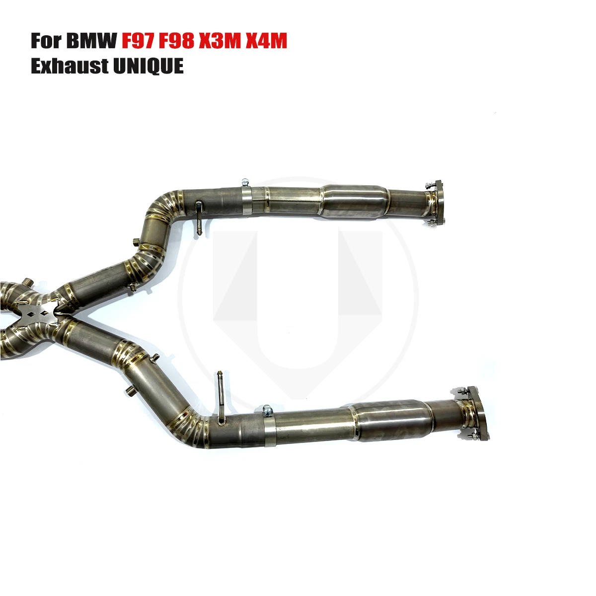 UNIQUE mid pipe For BMW F97 F98 X3M X4M Equal Length titanium exhaust mid X-pipe