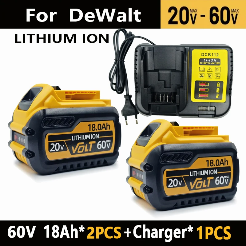 For DEWALT 20V/60V MAX compatible DCB609 DCB547-XJ DCB606 DCB201 DCB609 DCB182,DCB204 Batería for DEWALT Power Tool 60v Batería