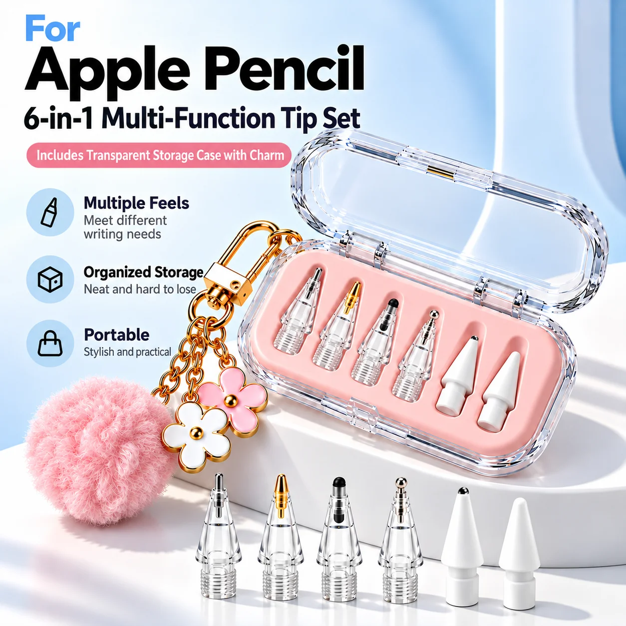 Replacement Modified Nibs Set, Compatible with Stylus Pen 1st/2nd/Pro Generation
