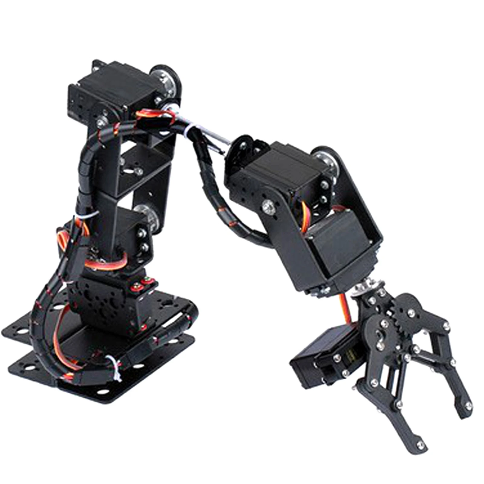 (Offerta di liquidazione) 6DOF Manipolatore Robot Braccio meccanico Robot Morsetto Artiglio Kit Parti di robot industriali Insegnamento universitario Fai da te