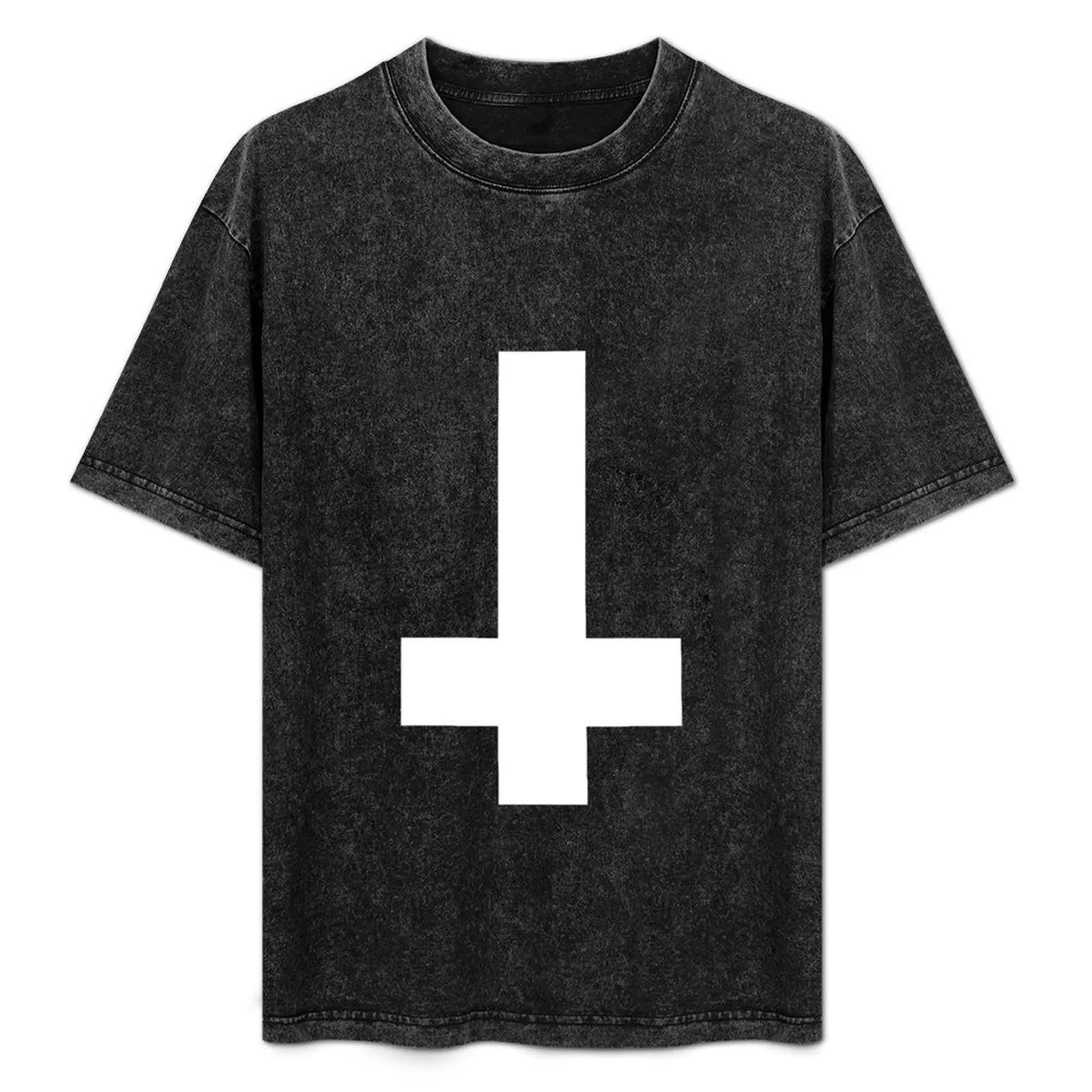 

Inverted metal cross [upside-down] ATHEIST T-Shirt cute tops customizeds men t shirts