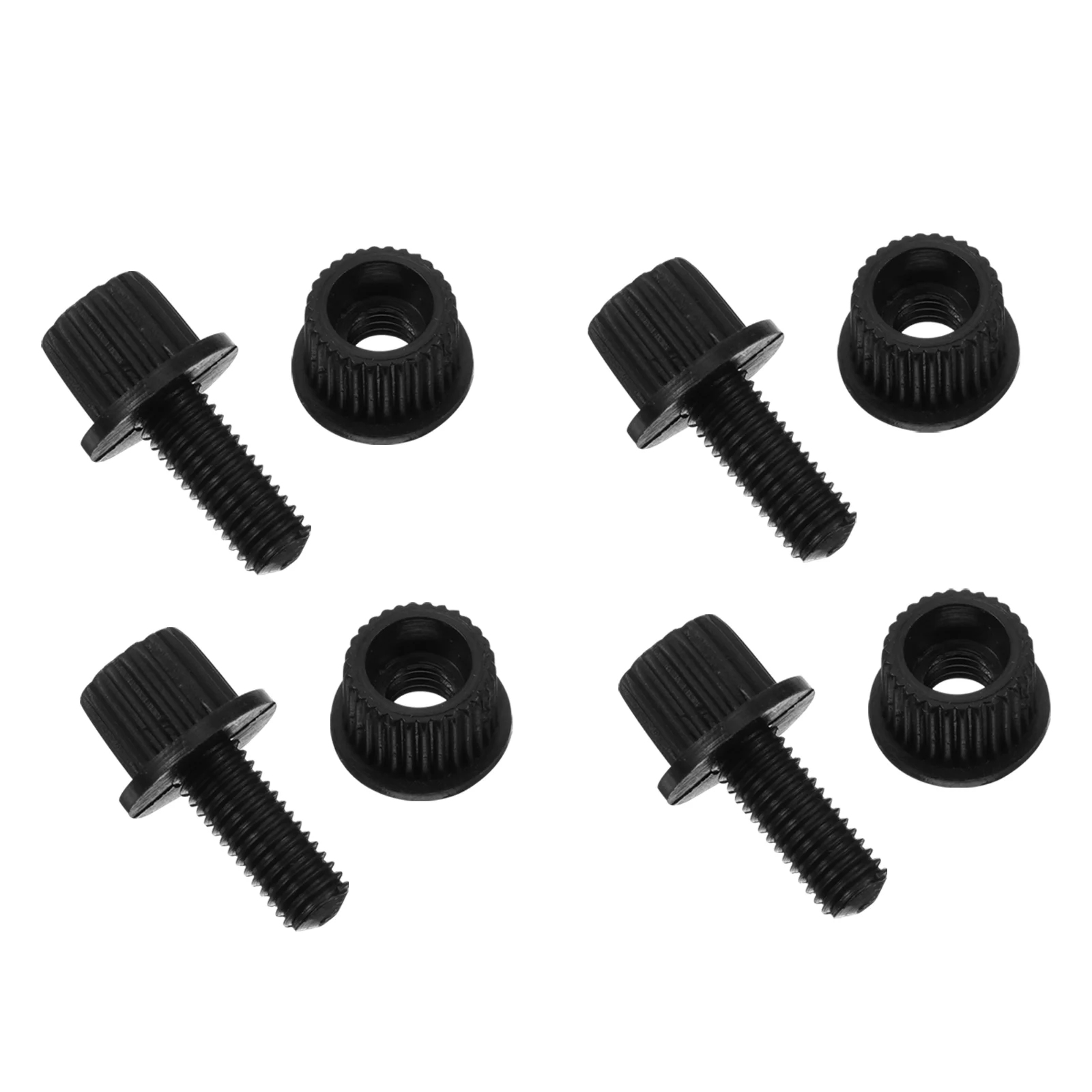 4 Pcs Bolts Screws for License Plate Motorbike Fastener Motorcycle Fastenings Black