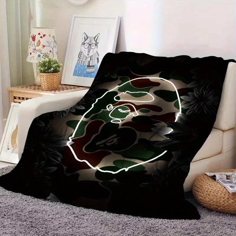

APE 2 Themed Flannel Blanket - Soft Ultra-Soft Bestie Birthday Gift Sofa Throw