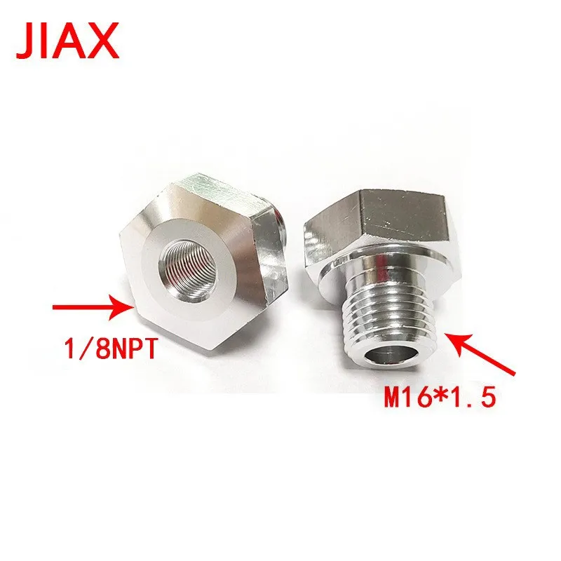 1/8NPT Internal Thread M12 M16 Aluminum Reducer Adapter LS Series Engines Automotive LS Oil Pressure Sensor Car Accessories