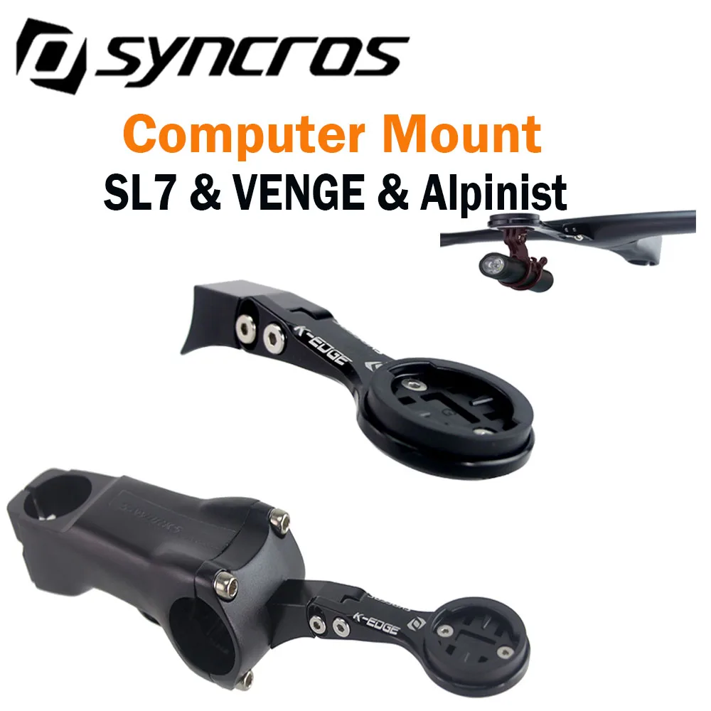 Supporto per computer stile stelo SL7 STEM / Syncros per manubrio integrato MTB/bici da strada SL-7 STW con Garmin Wahoo Bryton