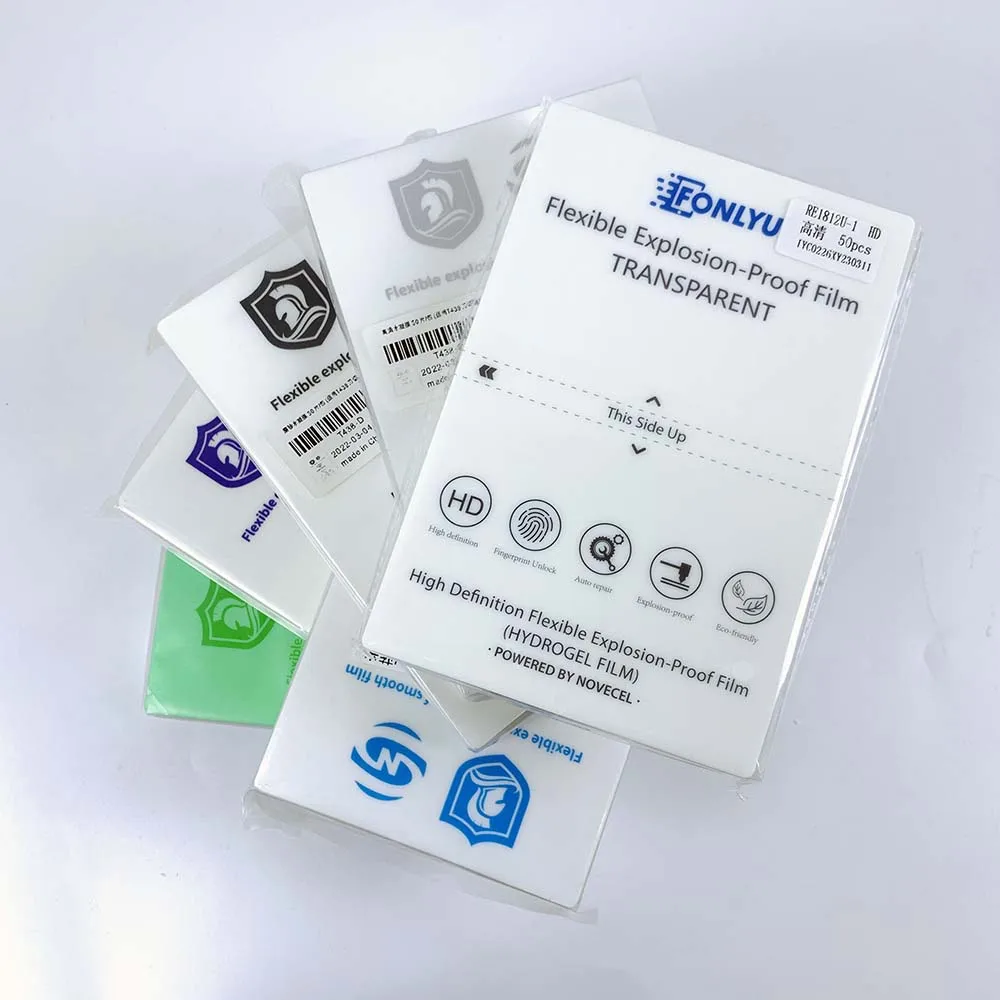 Freeing Shipping Flexible hydrogel Film Compatible For Screen Protector Film Cutting Machine Phone Cutting Front Film 50pcs/lot