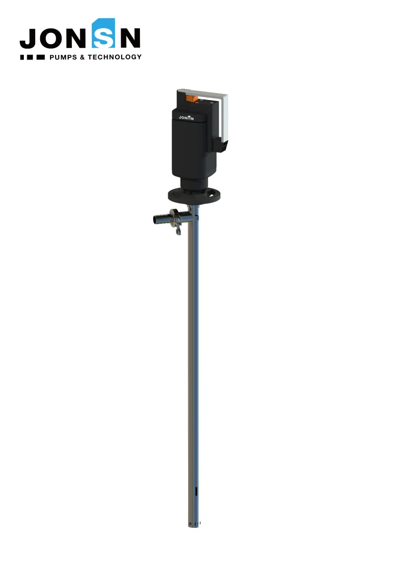 Durable No Leak Vertical Drum Pump - Single Screw Shaft Technology