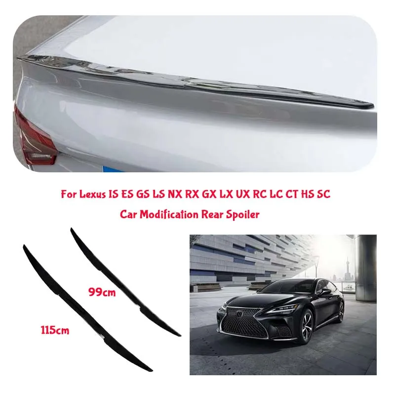For Lexus PVC Material Car Special Tail Wing Punch-Free Integrated Paste Auto Spoiler car wing