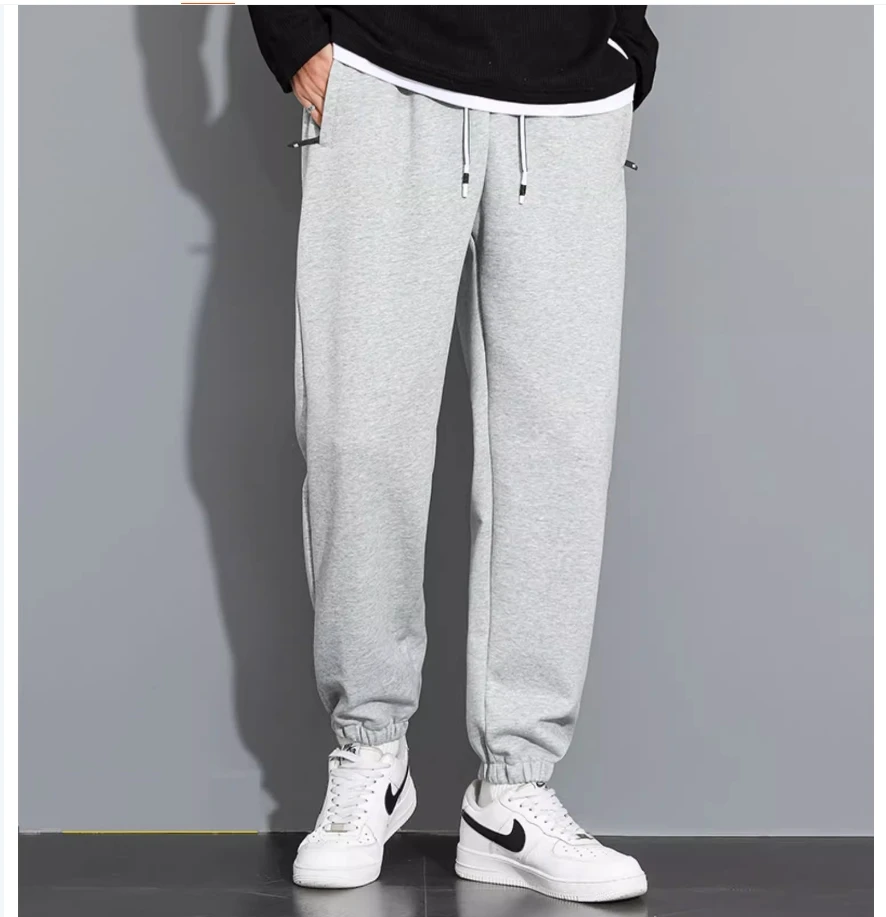 

Spring and winter casual pants men's solid color sports pants loose plus fat plus size trend all pairs of long pants