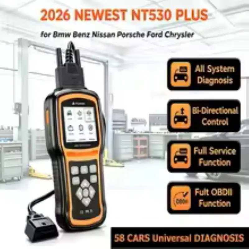 

Foxwell NT530 PLUS Universal Car Diagnostic Tools Obd2 Scanner 2026 for Bmw Benz Nissan Porsche Ford Chrysler One Software Free