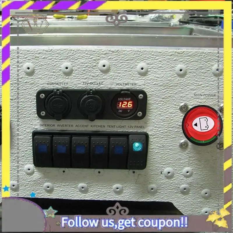 

ABXV-12V Battery Disconnect Rotary Switch Cut On/Off Set Waterproof Marine Switch For Car SUV RV Marine Boat