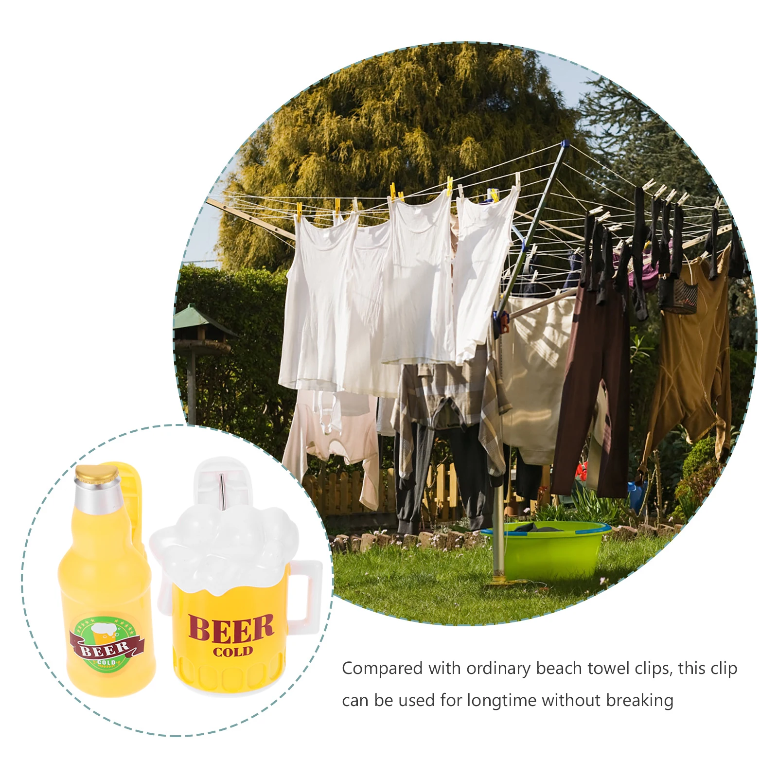 

1 set Beach Towel Clips For Beach Chair Windproof Clothes Clamps Towel Holder Pool Outdoor Use Multipurpose Hanging Clips Beer