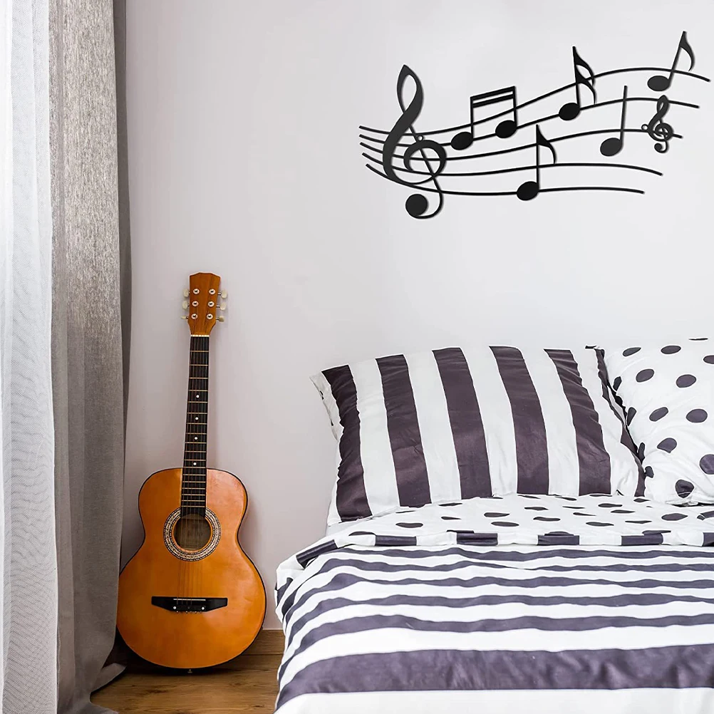

Musical Note Decoration Sign Wall Metal Hanging Home Bedroom Lover Gift Music Notes