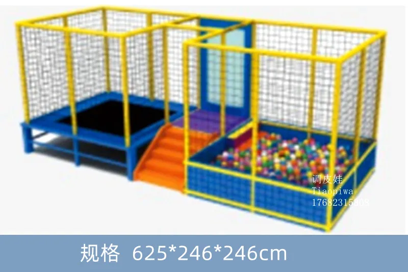 Outdoor Large Adult Trampoline TikTok Park Trampoline with Fence