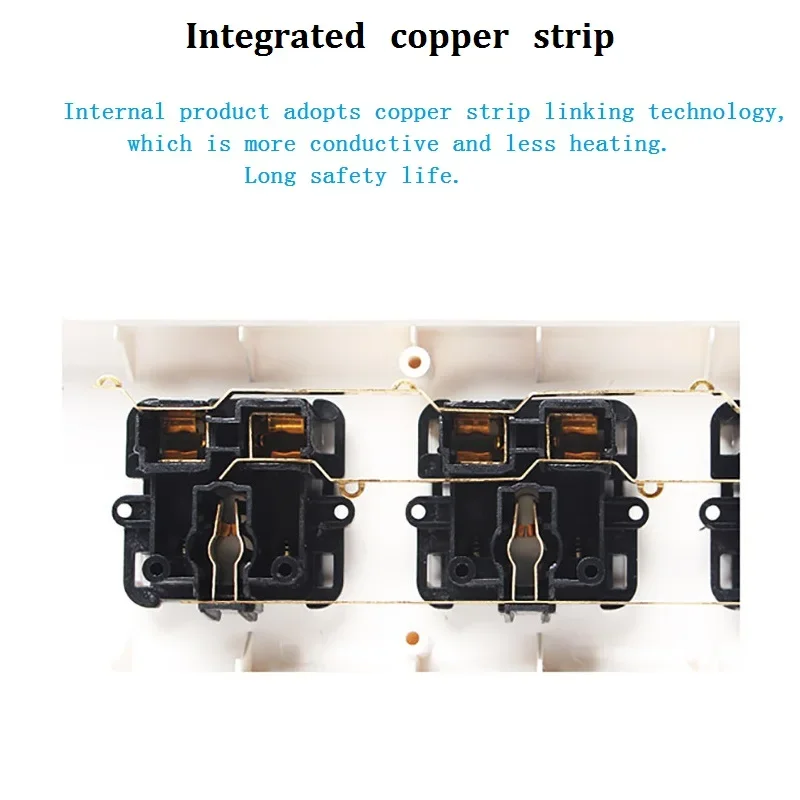 Universal para reino unido eua au ue plug multi-purpose 1.5m placa de fiação soquete de alta potência banco único interruptor de controle 10/16a 250w ac