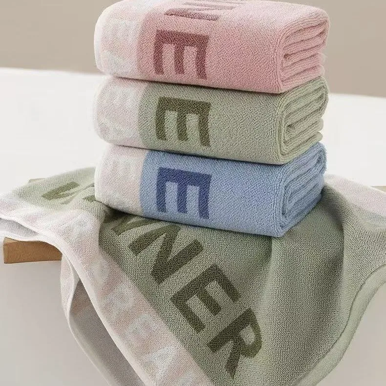 100% Cotton Thickened Towel Non-Shedding Soft Skin-Friendly Highly Absorbent Face Body Towel  Suitable Facial Cleansing Bathing