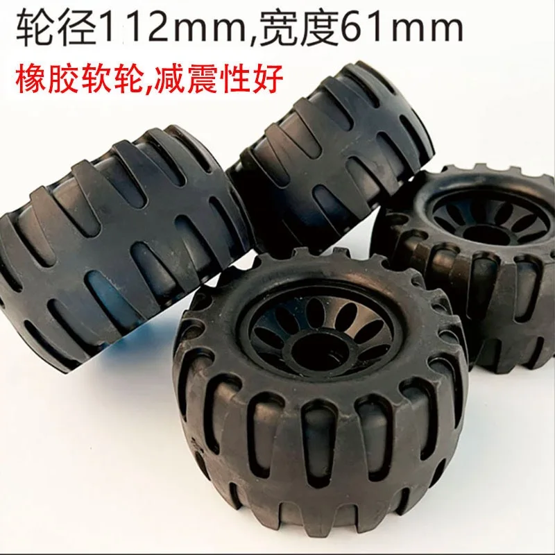 

Electric Skateboard Belt Wheels Solid Rubber PU wheels For Longboard Black Wheel Set 112x61mm 80A