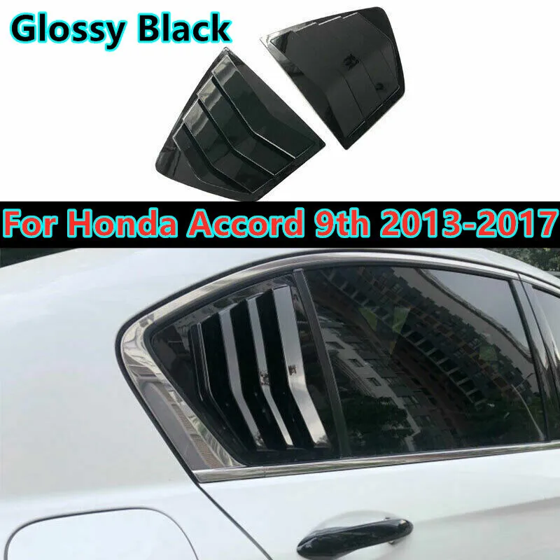 

Глянцевая черная крышка жалюзи заднего окна, 2 шт., подходит для Honda Accord 2013-2017