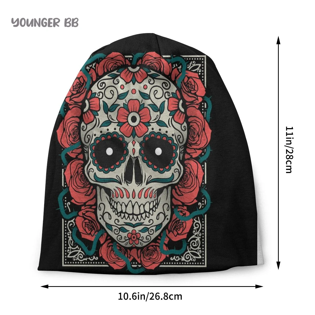 Bonnet Hats Mexico Skull Sugar Men Women's Knitting Hat Mexican Skull 1 Winter Warm Cap Beanies Thermal Elastic Caps