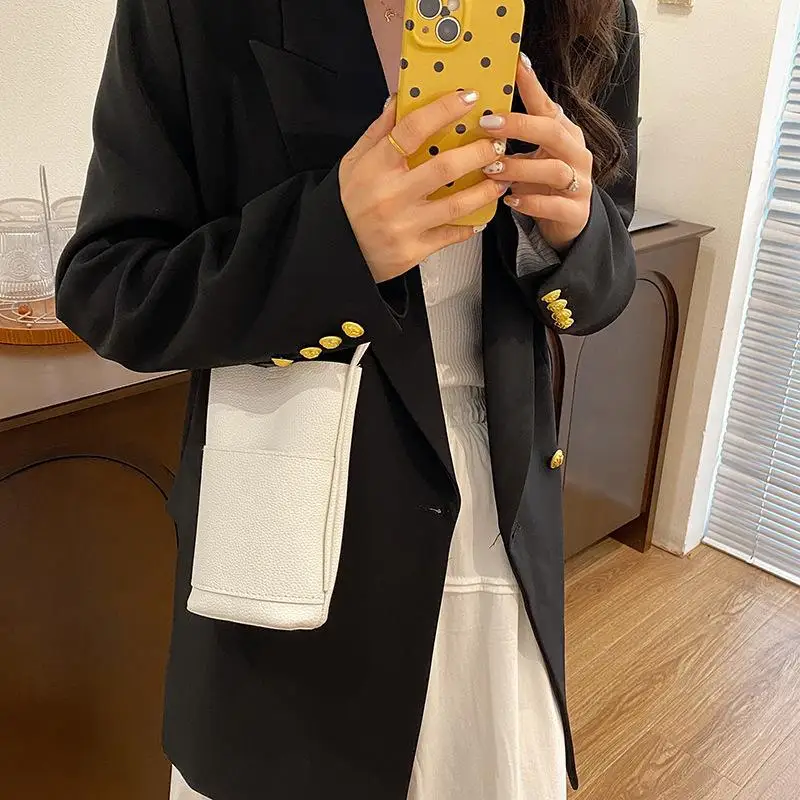 

Women Handbags PU Leather Hasp Shoulder Bags Large Capacity Crossbody Bags For Female Solid Flap Portable Phone Purse