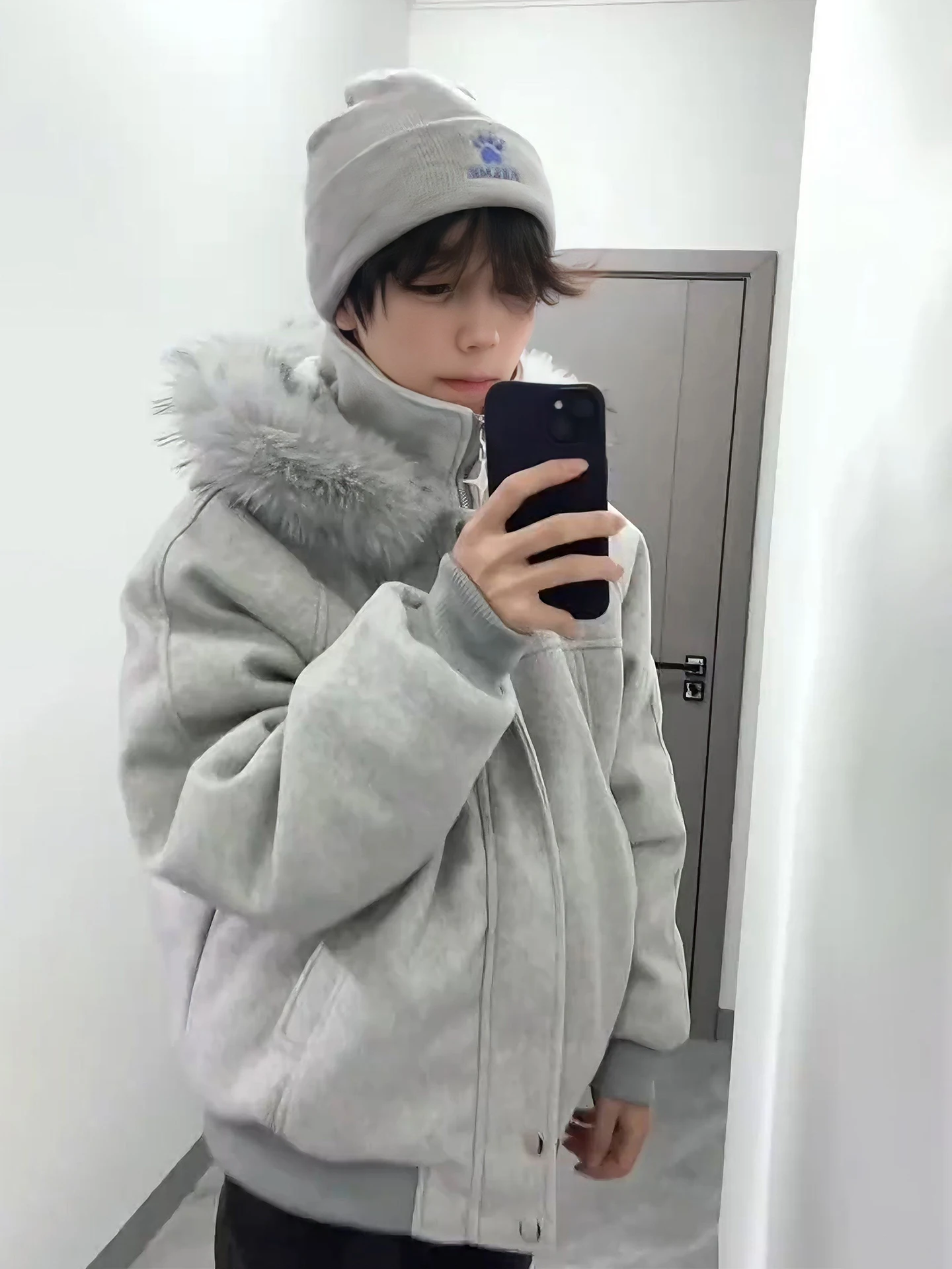 

Утепленная зимняя парка унисекс с капюшоном, хлопковая куртка с пушистым воротником, теплая и уютная, молодежная, модная, повседневная одежда