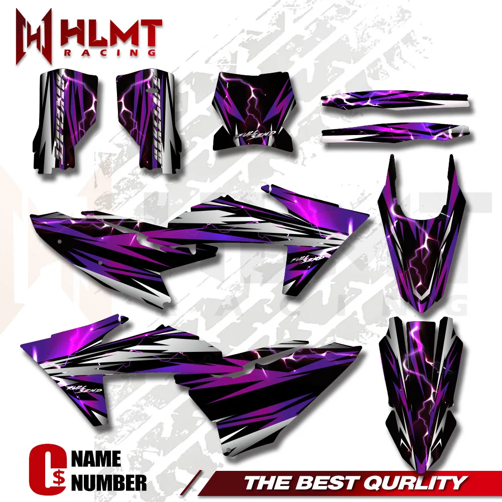 Motorcycle Backgrounds Graphics Decal Stickers Kits for KTM EXC EXCF 2024 2025 2026 SX SXF 2023 2024 2025  Number Custom