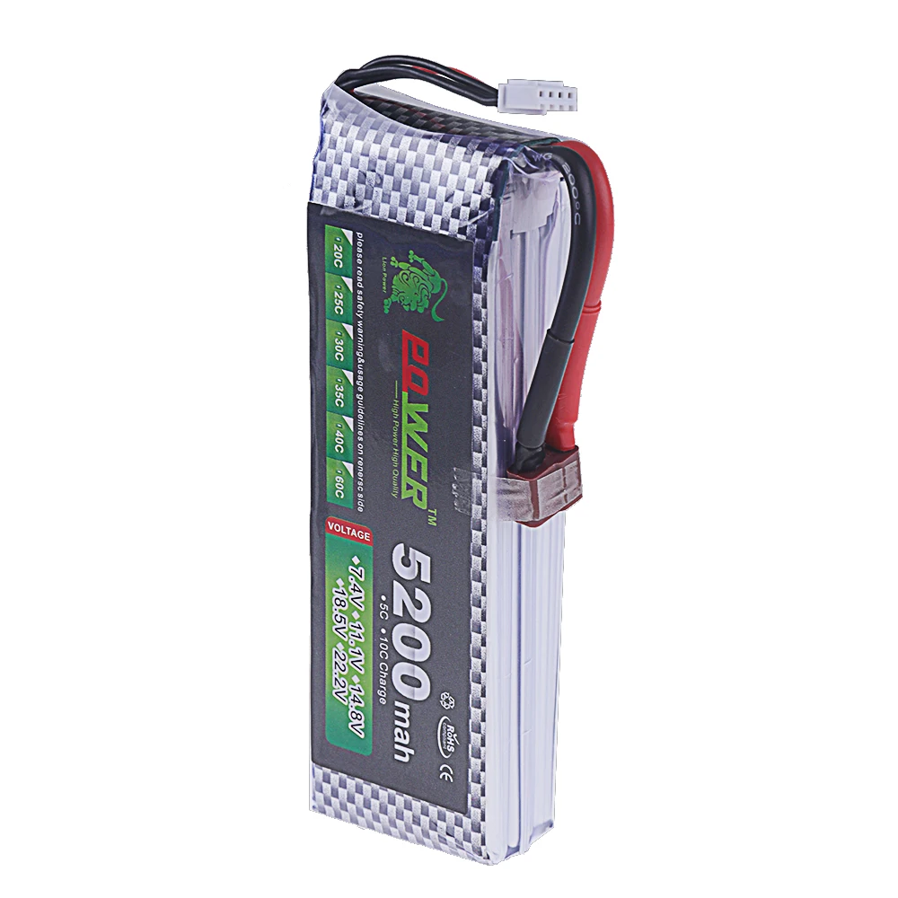 New 3S 40C Lipo Battery 11.1V 5200mAh for Drone RC Car Helicopter Quadcopter Tank Boat Truggy Battery with XT60 XT30 T JST plug