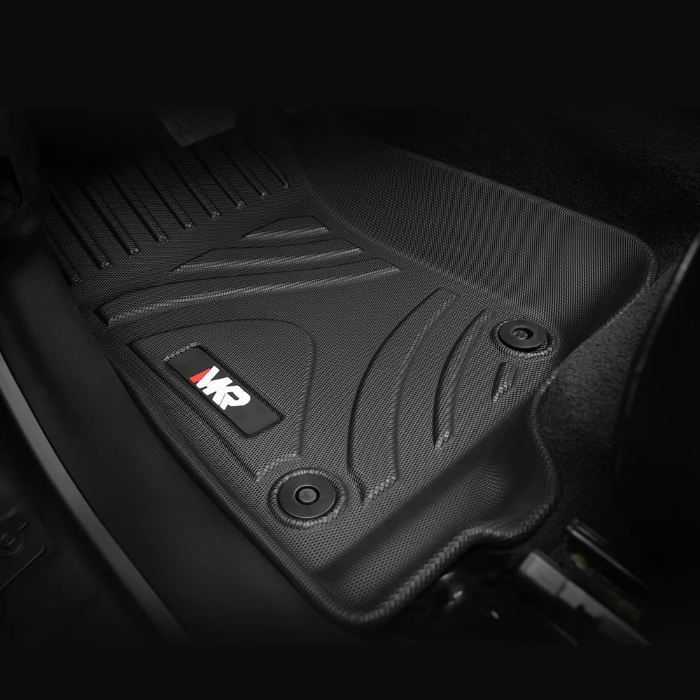 Tappetino per auto antiscivolo durevole in TPE ECO compatibile con Jeep Wrangler JL 4xe (non per modelli JL Unlimited a 2 porte) 2021-2024 3 pezzi