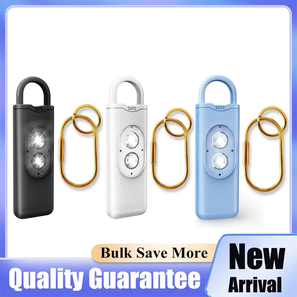 

Сигнализация безопасности с SOS-подсветкой, брелок-сигнализация от нападения, аварийная сигнализация, персональная сигнализация для самообороны, громкая сирена 130 дБ для девушек и женщин