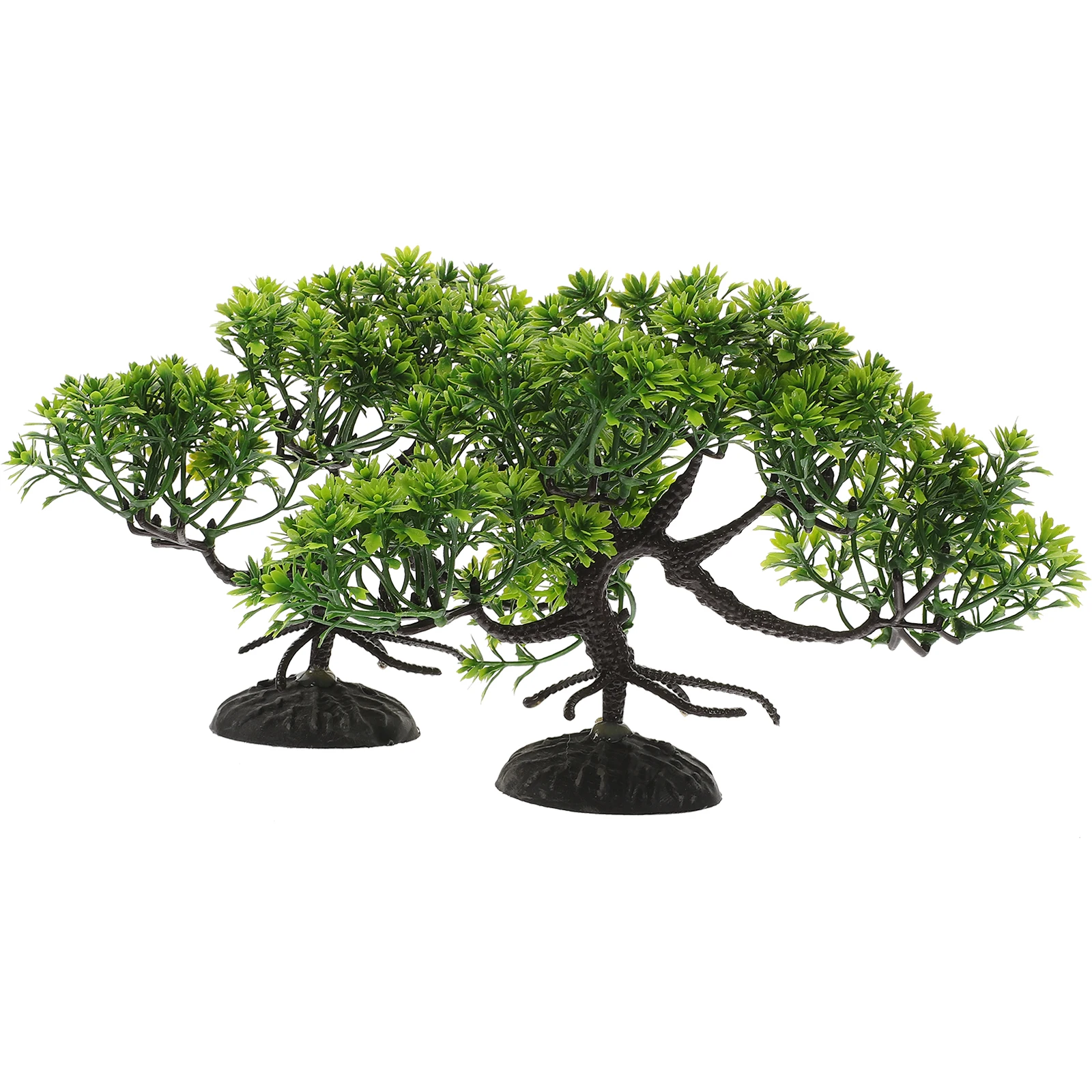 

2 Pcs Artificial Welcoming Pine Aquarium Decoration Plants for Fish Tank Landscape Reptile Cage Pet Supplies Fish Tank Plant