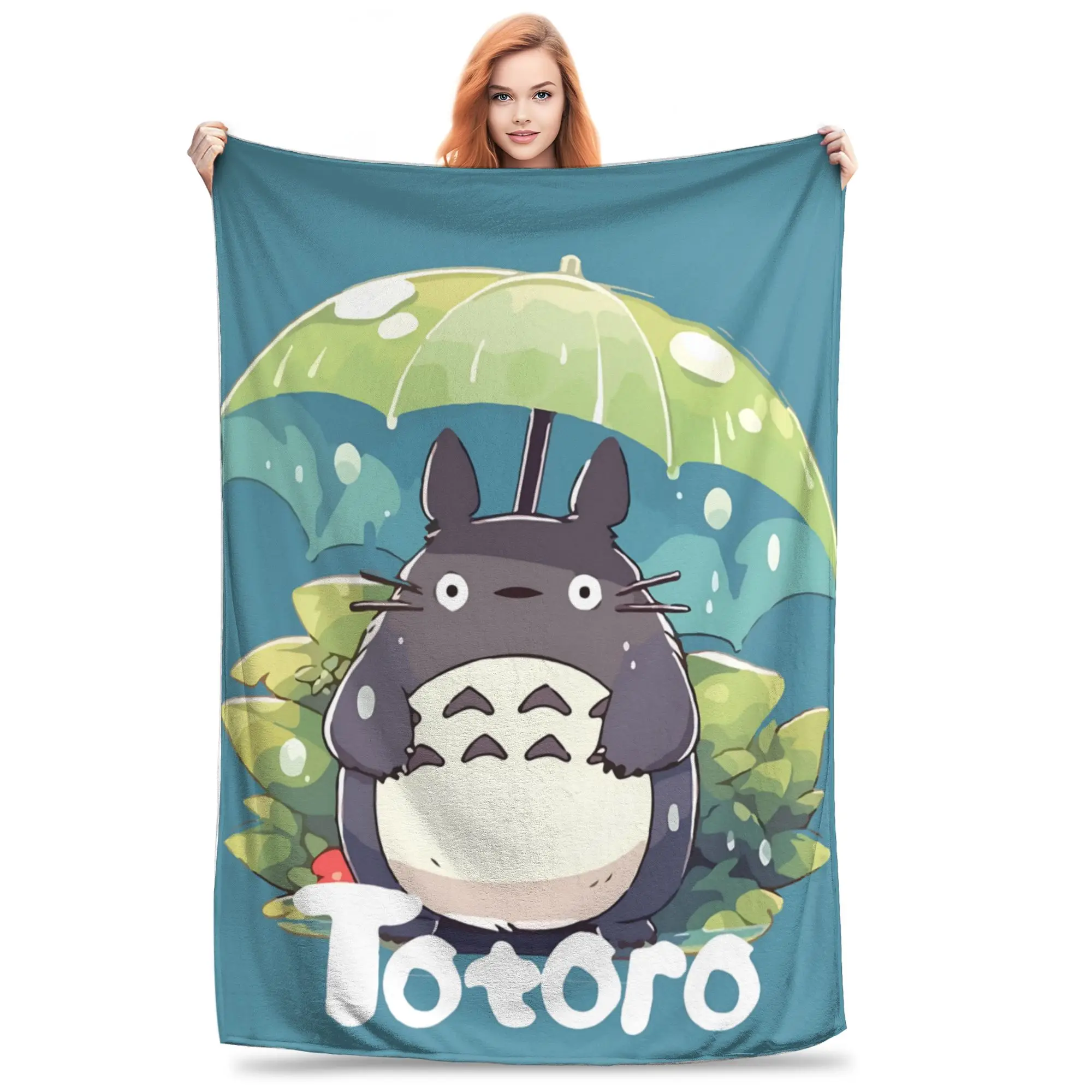 1PC My Neighbor Totoros  home room decorations Winter Blankets for Adults Bedding Home Interior Sofa Knee