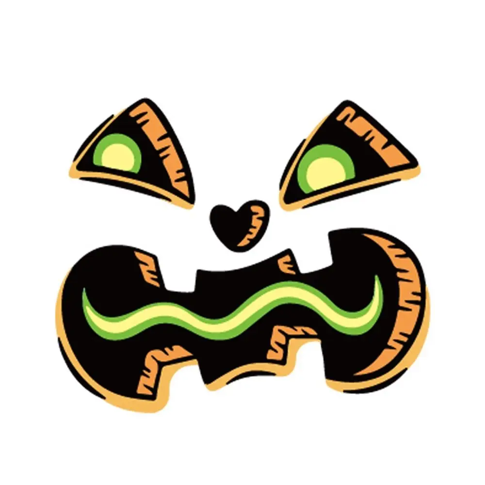 

Mural Art PVC Halloween Pumpkin Stickers Decals DIY Expressions Stickers Waterproof Self-adhesive Stickers Kids Gift