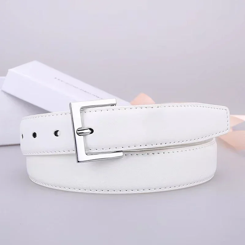 2025 New 2.8cm Classic Women\'s Leather Belt‘s High Quality Genuine Leather Belt for Women Luxury Designer Belt, Jeans with Gifts