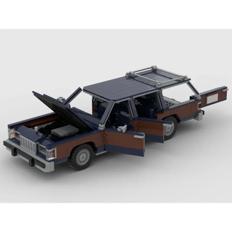 MOC-122681 Luxury Travel 6-Seater Truck Building Block, Modelo 1438 Peças, Brinquedo Criativo para Crianças e Adultos, Presente