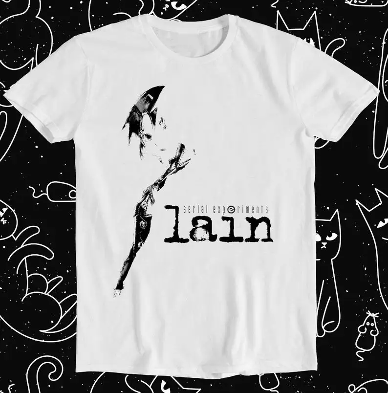 Serial Experiments Lain Japanese Funny Hilarious Witty Funny Meme Gift Tee Cult Movie T Shirt 879