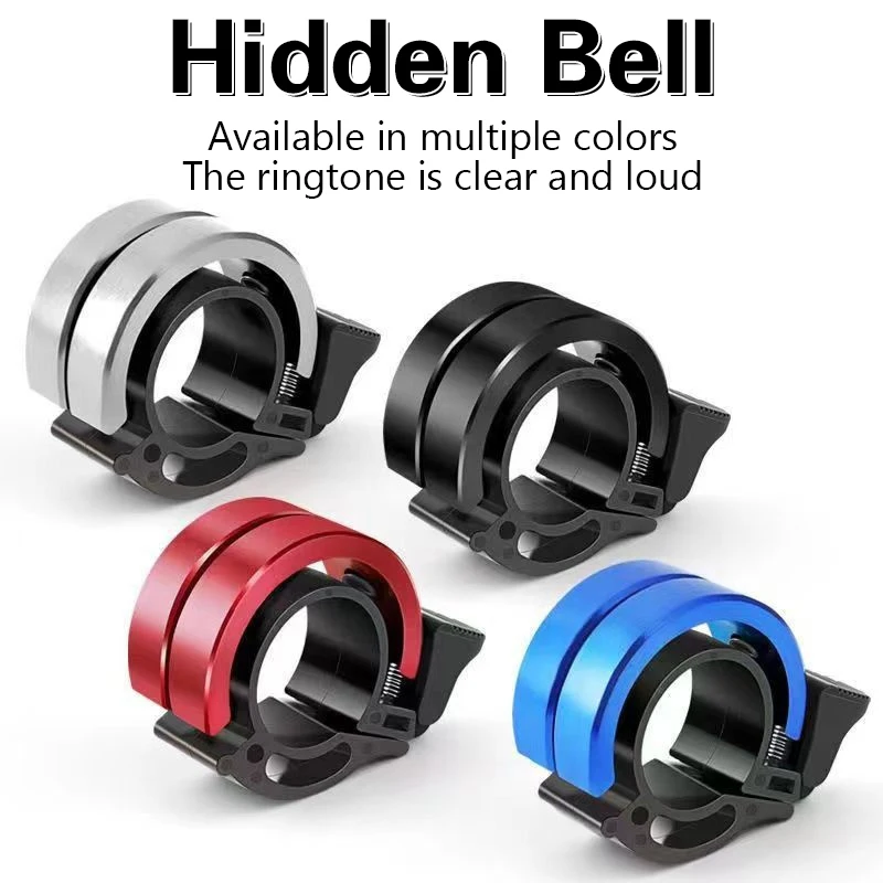 Bicycle Bell Super Loud Mountain Bike Universal Adult Bicycle Invisible Horn Riding Equipment Accessories Invisible Horn Folding